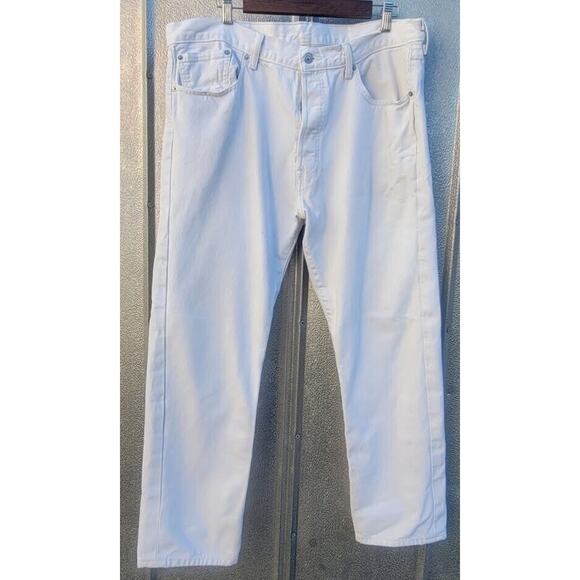 Levi Straight Fit Button Fly 501xx Jeans Size W36.5 L28 - Picture 1 of 8